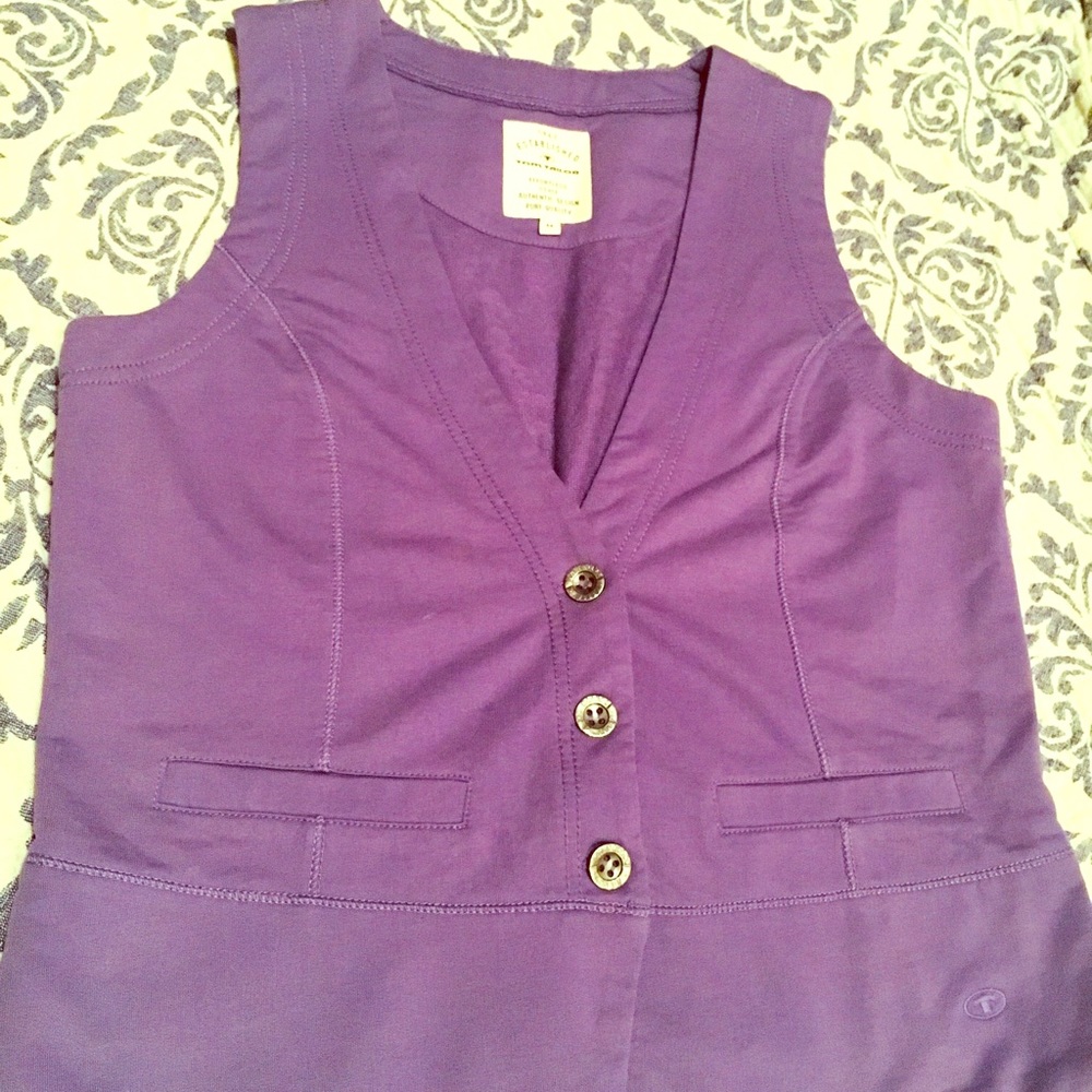 Tom Tailer Vest jacket with purple color